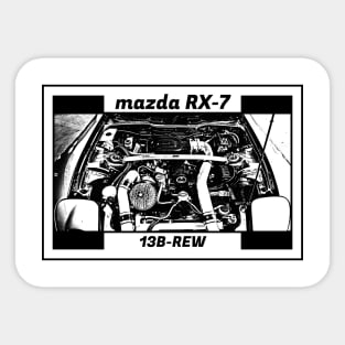 MAZDA RX-7 FD ENGINE Sticker